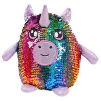 ABtoys MP010 Мягкая игрушка Единорог с пайетками, 20 см