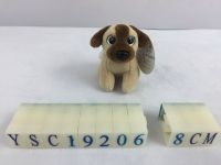 TEDDY YSC19200-6 Мягкая игрушка Собака на брелке бежевая, 8см