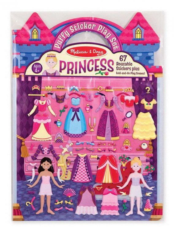 Melissa&Doug 9100 Набор стикеров с фоном "Принцессы"