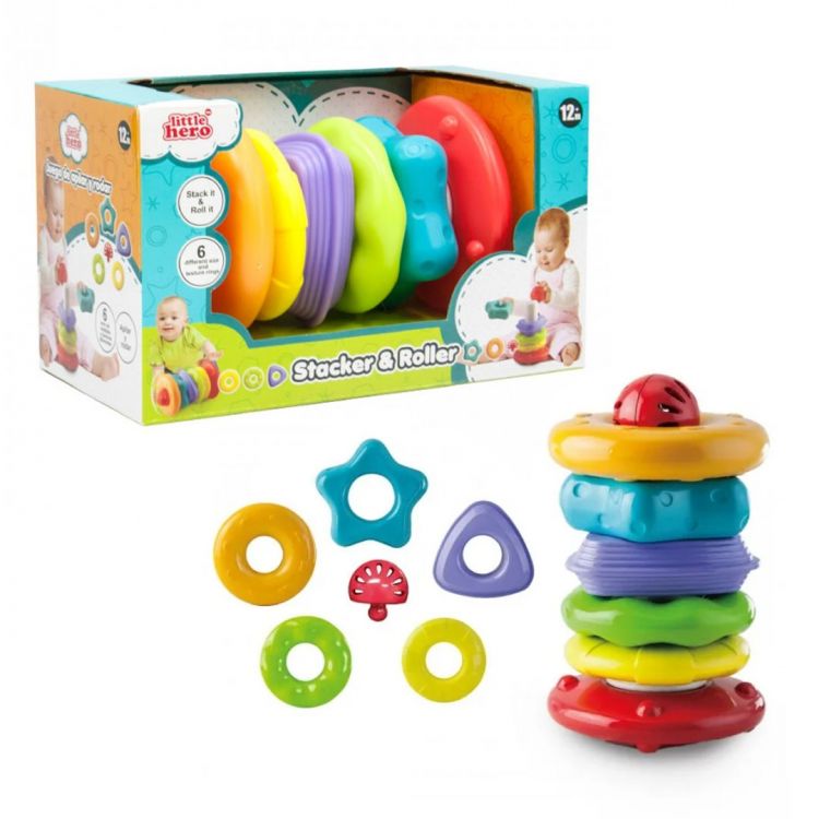 Toy Hero 3035 Пирамидка Собирай и катай