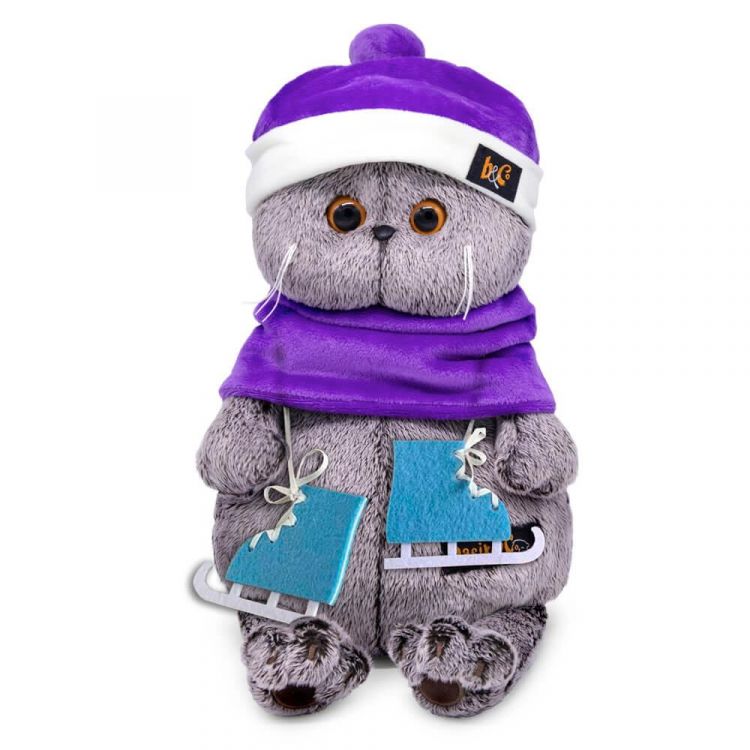 BUDI BASA Ks19-163 Мягкая игрушка BUDI BASA Кот Басик с коньками BUDI BASA Ks19-163 Мягкая игрушка BUDI BASA Кот Басик с коньками