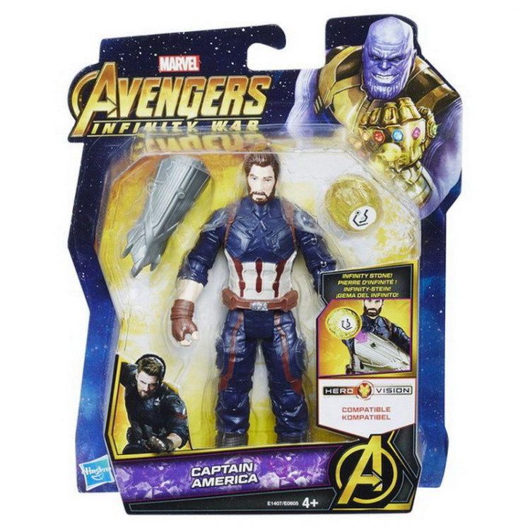 Hasbro E0605 Avengers Movie Мстители с камнем, фигурка Capitan America