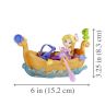 Hasbro E0068 Disney Princess Игровой набор Принцесса Дисней Маленькое королевство, Принцесса Рапунцель в лодке, 8 см