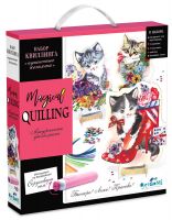 Magical Quilling 3233-no Набор квиллинга.Magical Quilling. Пушистые котята. 3 картины, с инструментом на батарейке