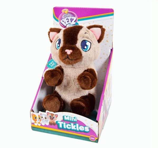 IMC Toys 96769 Котенок интерактивный (бежево-коричневый), со звуковыми эффектами, шевелит лапками если почесать животик