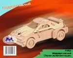 Wooden Toys P065A Модель деревянная сборная "Спорткар" (2пласт.)