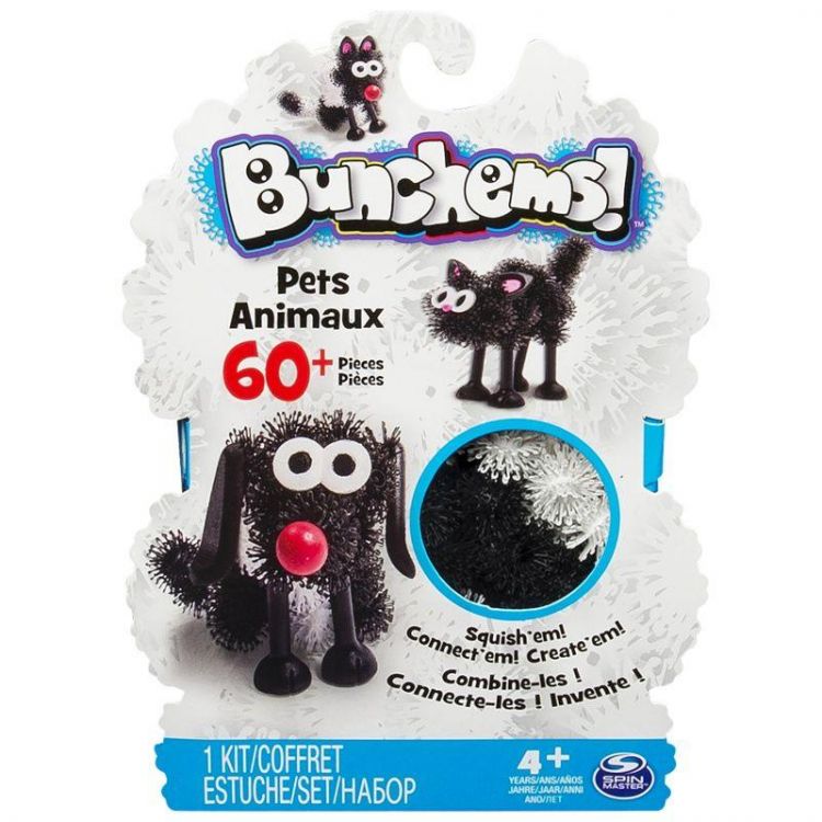 Spin Master 6026097 Конструктор Банчемс Набор Домашние животные, 60 деталей