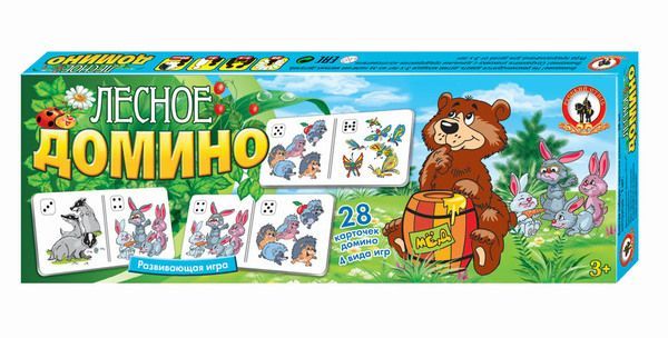 Русский Стиль 03195 Домино Лесное, 28 карточек