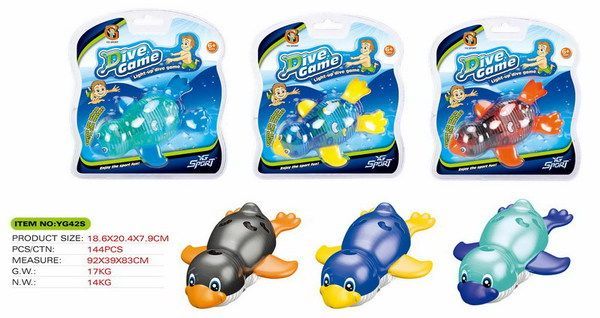 Китай YG42S Игры с водой. Плавающий пингвин с подсветкой