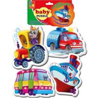 Vladi Toys VT1106-08 Baby puzzle Пазлы мягкие "Машины-помощники"