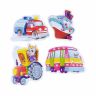 Vladi Toys VT1106-08 Baby puzzle Пазлы мягкие "Машины-помощники"