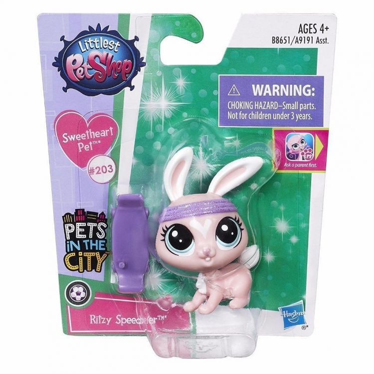 Hasbro B8515 Зверюшка LPS Розовый зайчик Ritzy Speedster (#203)