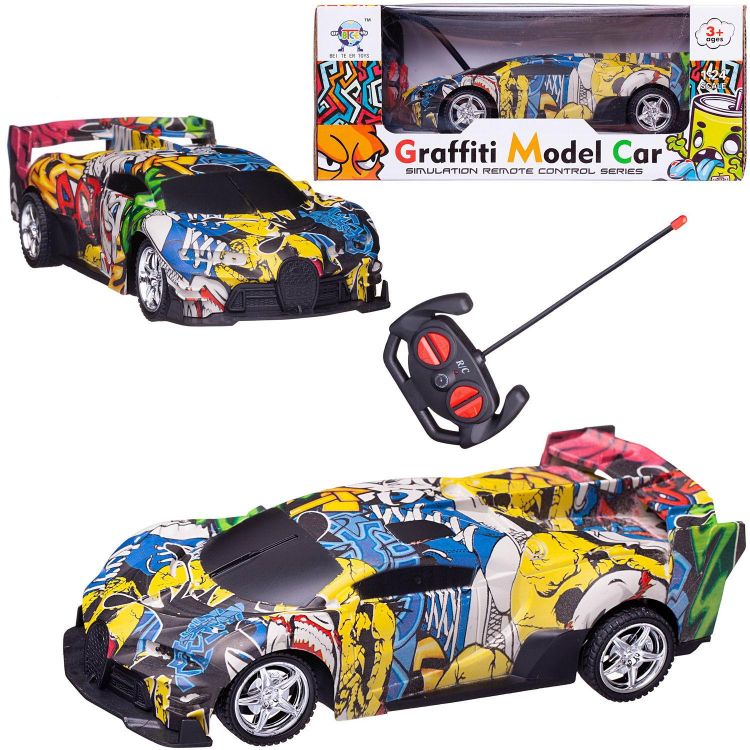 Junfa XFY234-26/1 Машинка на радиоуправлении JUNFA Graffiti Model 1:24, модель 1 - со спойлером, 23х12х9,5 см