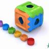 Нордпласт 784 Дидактическая игрушка Кубик-сортер, 13х13х13 см