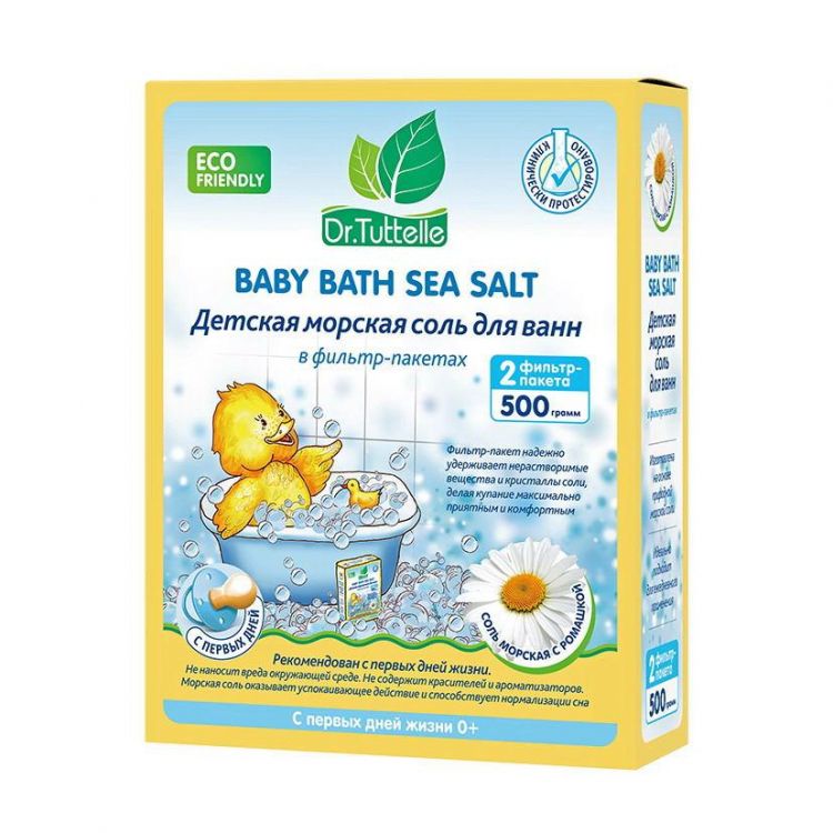 DR.Tuttelle DT082 Соль для ванн DR.Tuttelle морская с ромашкой 500 гр