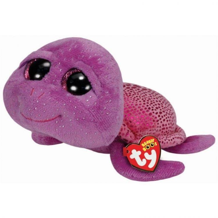 TY 36105 Beanie Boo's Мягкая игрушка Черепашка (фиолетовая), 15 см