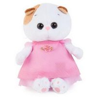 BUDI BASA LB-004 Мягкая игрушка Кошечка Ли-Ли BABY в розовом платье, 20 см