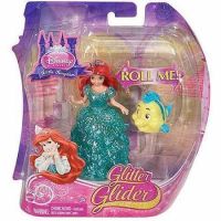 Mattel BJF22 Кукла Танцующая принцесса Ариэль в блестящем платье, 10 см