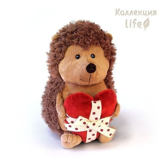 Ёжик Колюнчик с сердечком 20 см