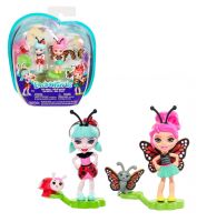 Mattel FXM87 Enchantimals® Petal Park Куклы Друзья-букашки, Бакси Бабочка и Ладелиа Божья Коровка