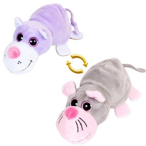 AB toys M5005 Мягкая игрушка Перевертыши Кот/Мышка, 16 см