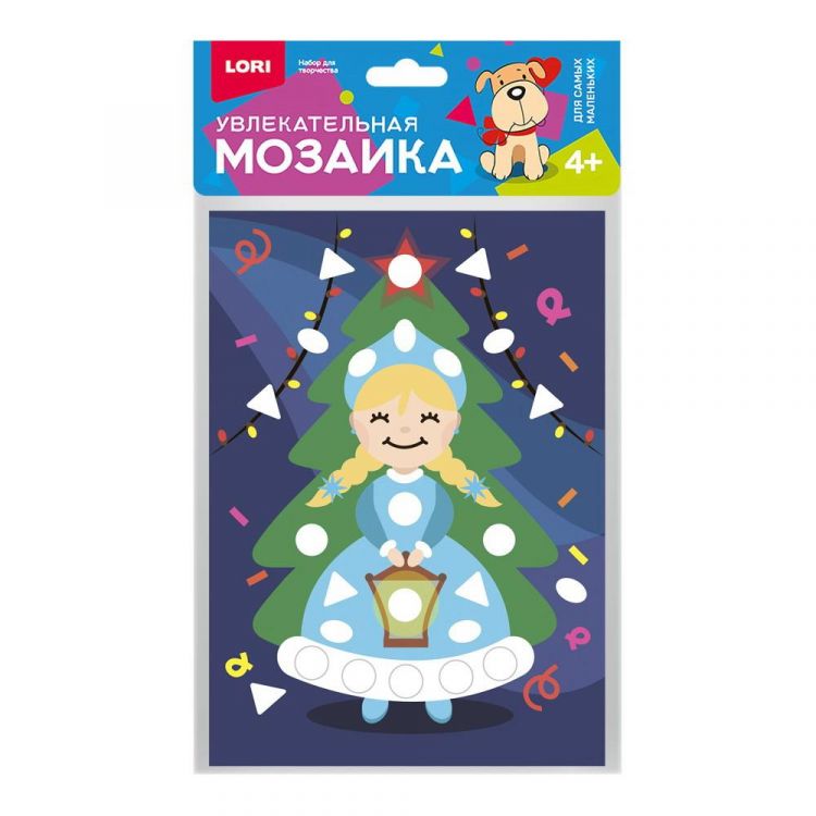 LORI Км-023 Набор для творчества LORI Увлекательная мозаика Снегурочка LORI Км-023 Набор для творчества LORI Увлекательная мозаика Снегурочка