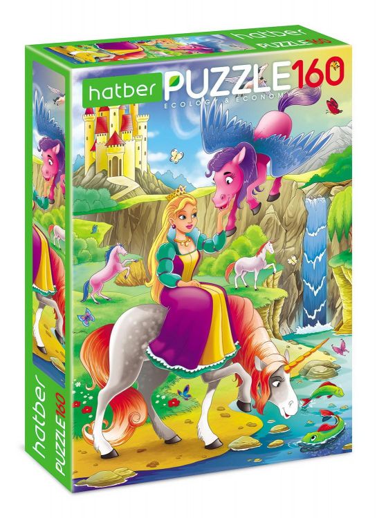 Hatber 160ПЗ4-22360 Пазл Hatber ECO Сказочная страна 160 элементов, формат А4, 330Х220мм