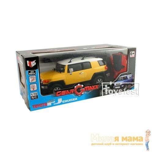 KidzTech 85031 Радиоуправляемый автомобиль Toyota FJ Cruiser, 1:16, желтый