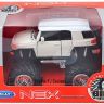 Welly 47003 Коллекционная модель машины Toyota FJ Cruiser Big Wheel, желтая, 1:34-39