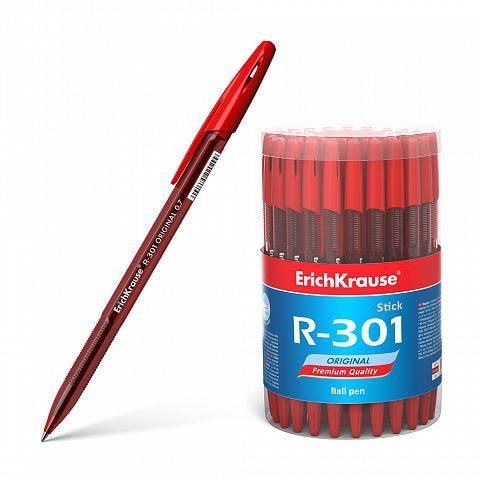 ErichKrause 46774 Ручка шариковая R-301 Original Stick 0.7, цвет чернил красный