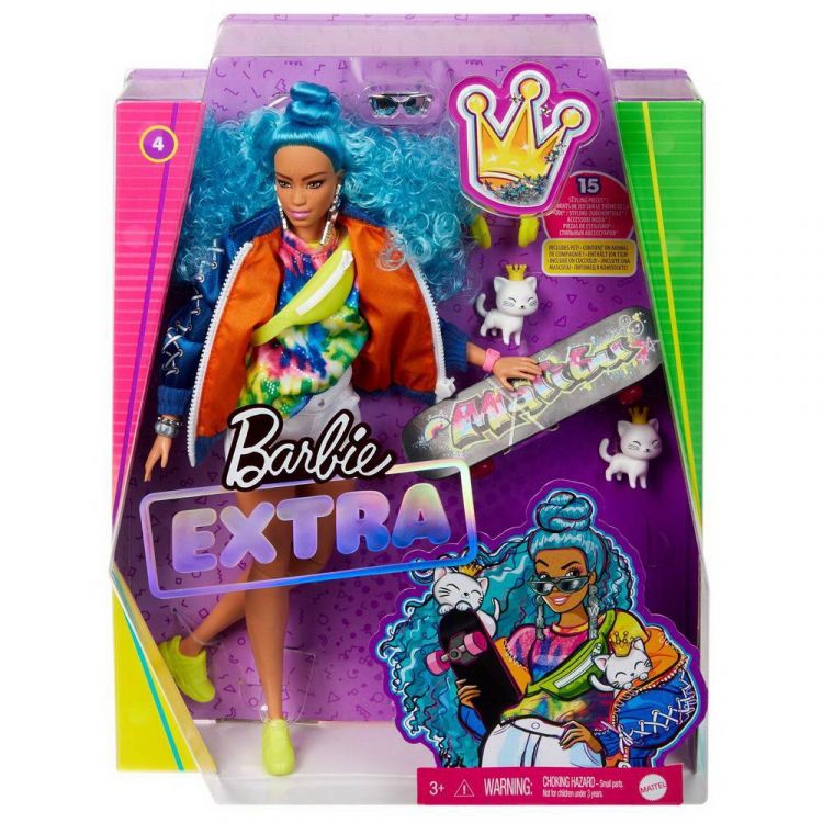 Mattel GRN30 Кукла Mattel Barbie Экстра с голубыми волосами Mattel GRN30 Кукла Mattel Barbie Экстра с голубыми волосами