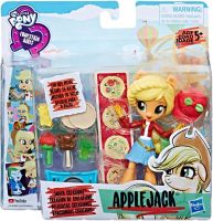 Hasbro E2235 MLP EG Minis Мини-кукла Эквестрия герлз Приготовление закусок, Эпл Джек
