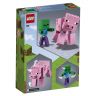 Lego Minecraft 21157 Конструктор Лего Майнкрафт Большие фигурки Свинья и Зомби-ребёнок, 159 деталей