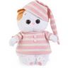 BUDI BASA LB-005 Мягкая игрушка Кошечка Ли-Ли BABY в полосатой пижамке, 20 см