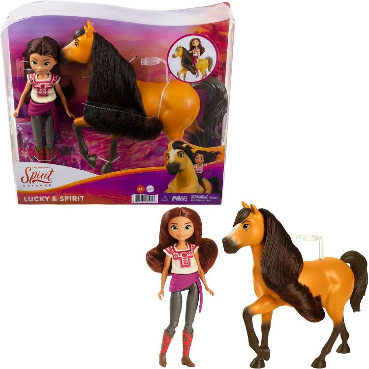 Mattel GXF21 Spirit Игровой набор Кукла Лаки и конь Спирит