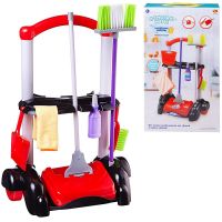 ABtoys (АБтойс) PT-01529 Игровой набор ABtoys Помогаю маме Генеральная уборка Тележка, механическая щетка для пола и 5 предметов