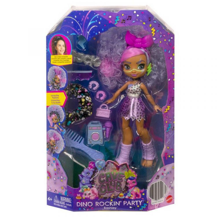 Mattel GXP16 Кукла Mattel Cave Club Вечеринка с динозаврами Бэшли с аксессуарами Mattel GXP16 Кукла Mattel Cave Club Вечеринка с динозаврами Бэшли с аксессуарами
