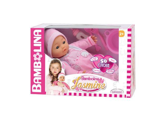 Dimian BD358 Интерактивный пупс Bambolina Jasmine, 40 см, говорит на русском языке