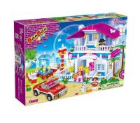 Конструктор Ресторан с 5 фигурками, 552 детали,  Banbao (Банбао)