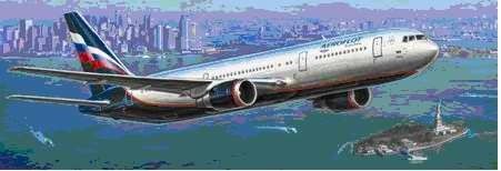 Звезда 7005з Сборная модель - Пассажирский авиалайнер Боинг 767-300 1:144