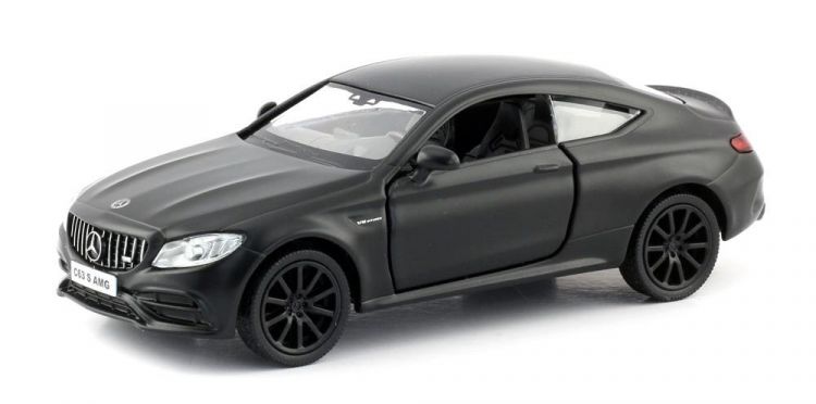 RMZ City 554987M Машина металлическая Mercedes-Benz C63 S AMG Coupe 2019, 1:32, цвет черный матовый