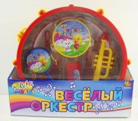 ABtoys D-00032 Набор игрушечных музыкальных инструментов "Веселый оркестр"  в барабане