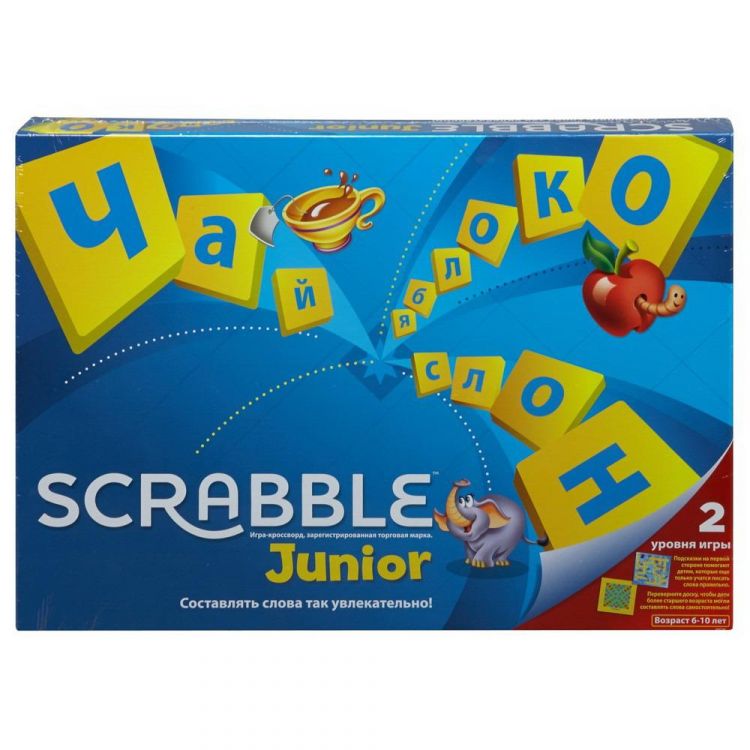 Mattel Y9736 Игра настольная Скраббл "Джуниор"