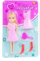 ABtoys (АБтойс) PT-01389 Кукла ABtoys, Любимая кукла, Модница с аксессуарами, 2 вида, 15см