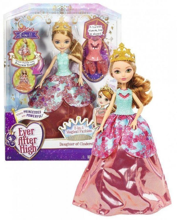 Mattel DNB90 Кукла Ever After High Эшлин Элла в трансформирующемся платье