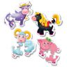 Vladi Toys VT1106-51 Baby puzzle Пазлы мягкие Ферма