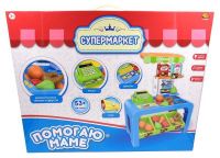 ABtoys PT-00624 Супермаркет в наборе с аксессуарами, со звуковыми и световыми эффектами, 53 предмета