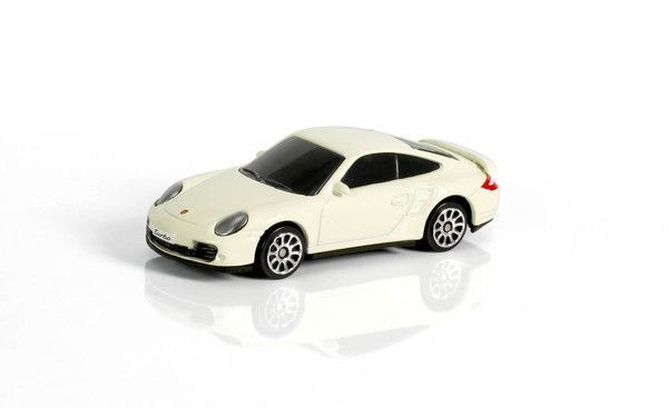 RMZ City 344019S-WH Машина металлическая Porsche 911 Turbo, белая, 1:64