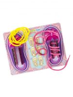 Woodlandtoys 017605 Развивающая игрушка Woodlandtoys Шнуровка Башмачки для девочек 17*22,5