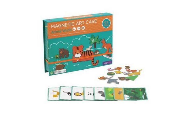 Mieredu  ME036R Набор магнитный игровой 2 в 1 Мир животных